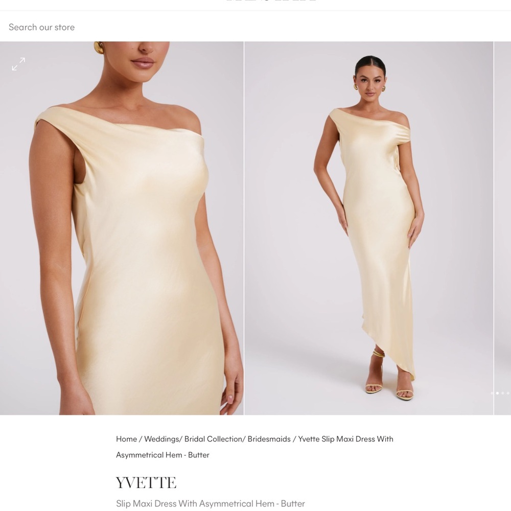 BNWT Meshki yvette dress in butter